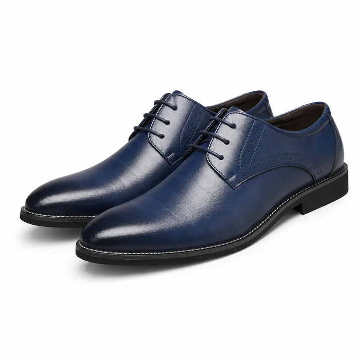 Barrett Lace-Up Dress Shoes - Color:Blue;Size:38