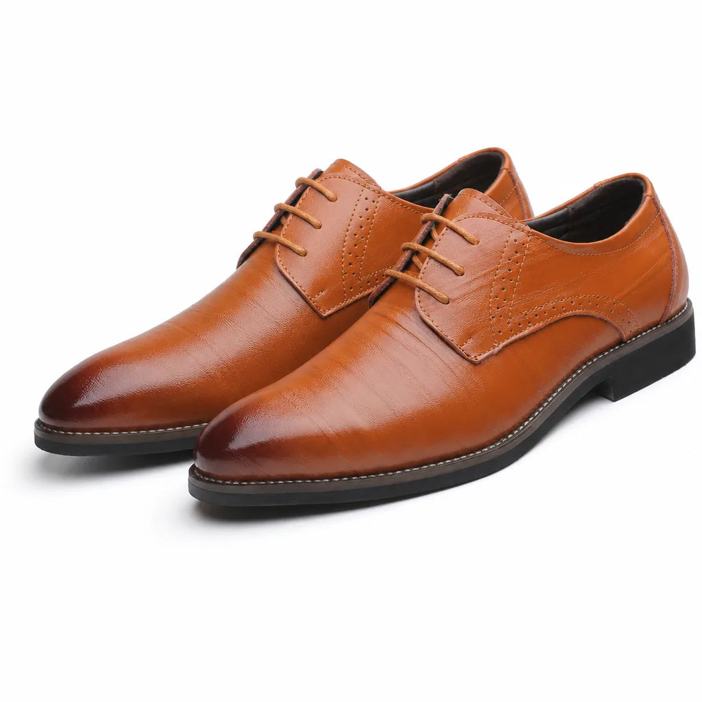 Barrett Lace-Up Dress Shoes - Color:Yellow;Size:38