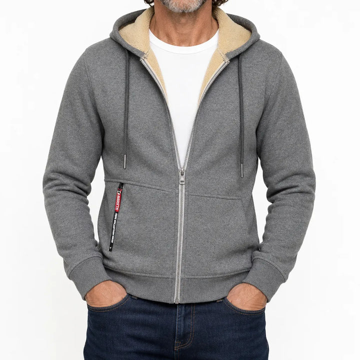 Barron Full Zip Hoodie - Color:Gray;Size:XS