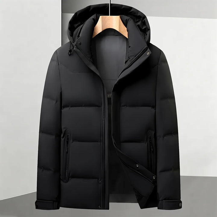 Baxter | Men's Hooded Puffer Jacket - Color:Black;Size:M