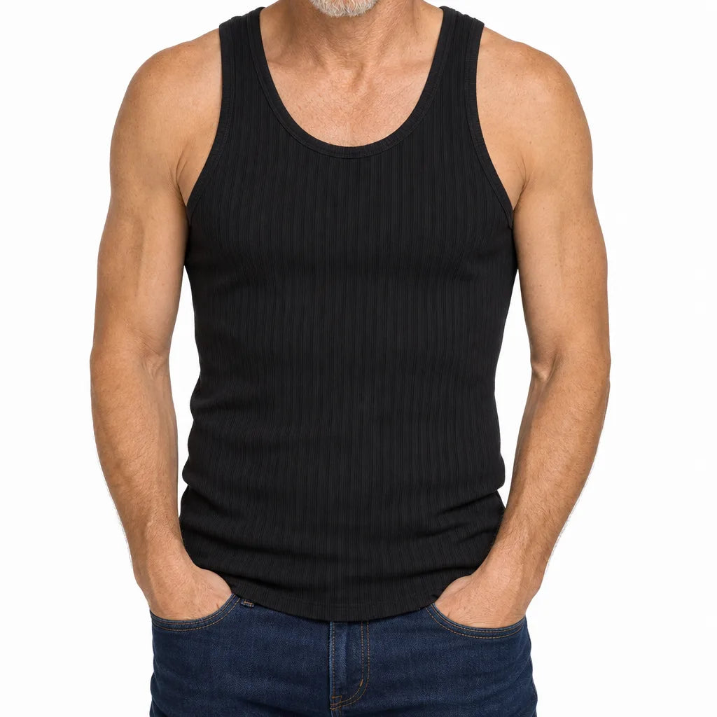 Baxter Slim Gym Tank - Color:Black;Size:S