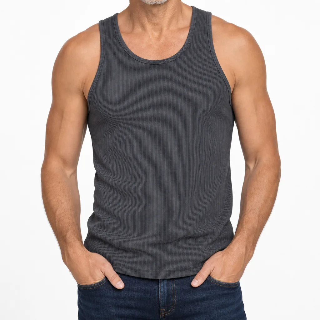 Baxter Slim Gym Tank - Color:Gray;Size:S