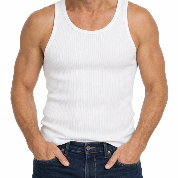 Baxter Slim Gym Tank - Color:White;Size:S