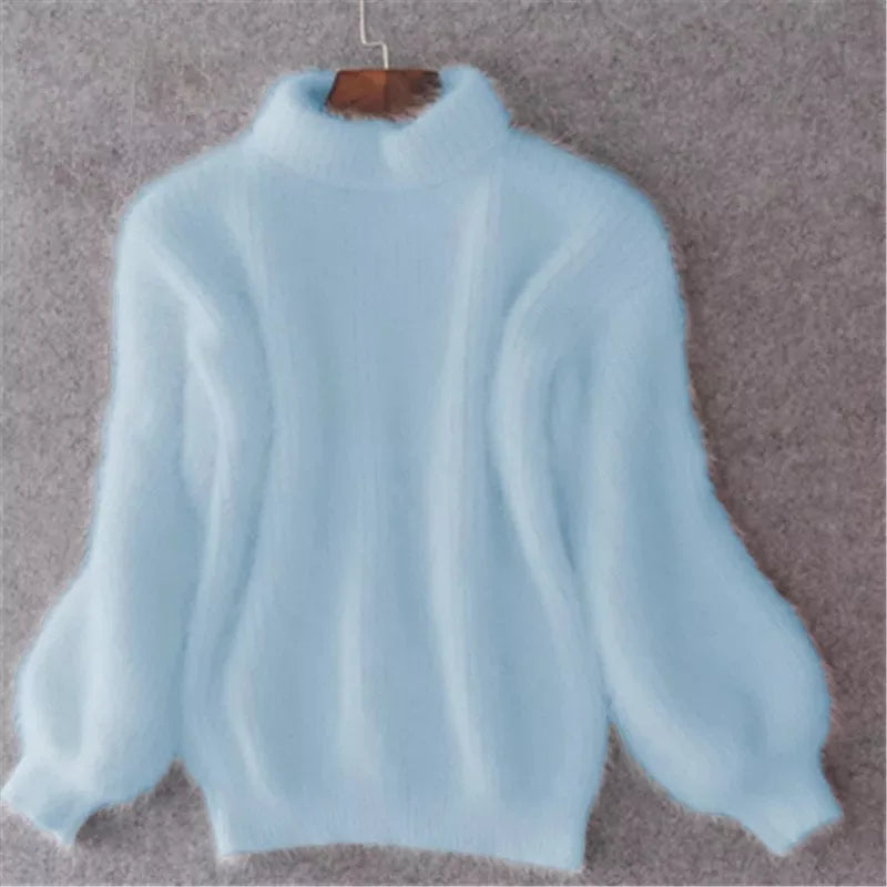 Beatrix | Women's Cozy Knit Sweater  - Size:XS;Color:Blue