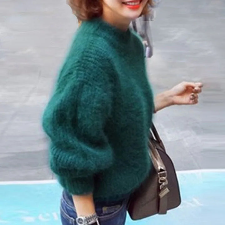 Beatrix | Women's Cozy Knit Sweater  - Size:XS;Color:Green