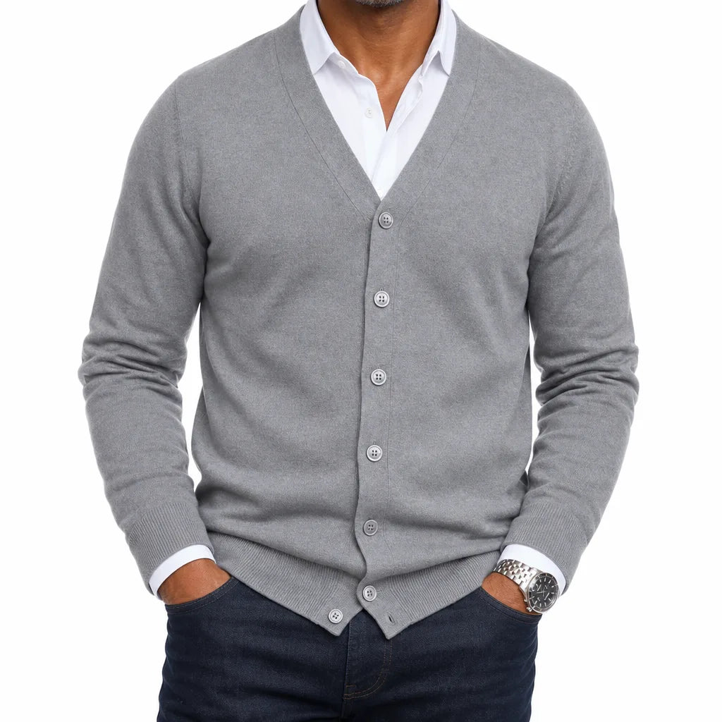 Belmont Jones Cardigan - Color:Gray;Size:XS