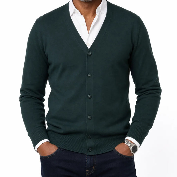 Belmont Jones Cardigan - Color:Green;Size:XS