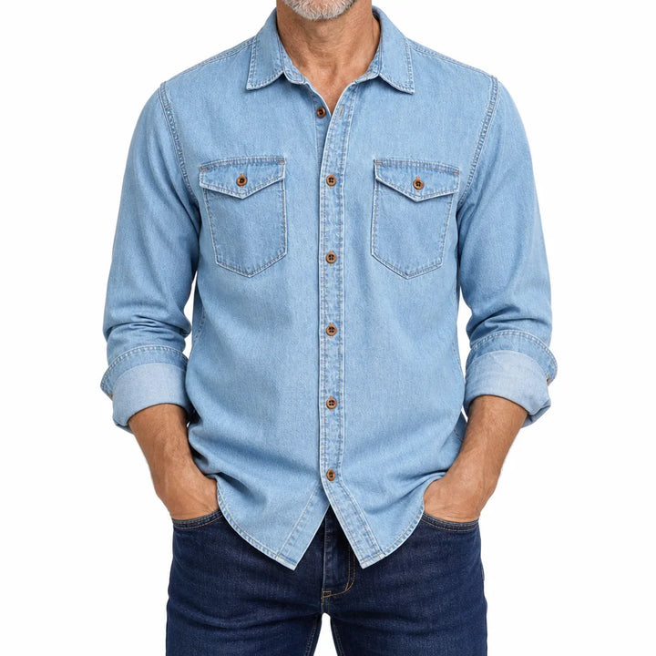 Bennett | Denim Shirt - Color:Blue;Size:XS