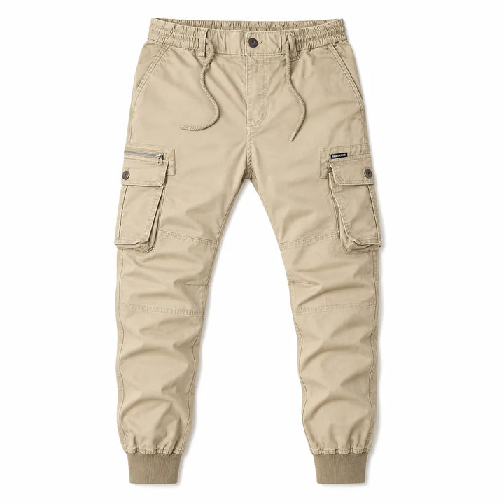 Bennett Tapered Cargo Joggers - Color:Beige;Size:28