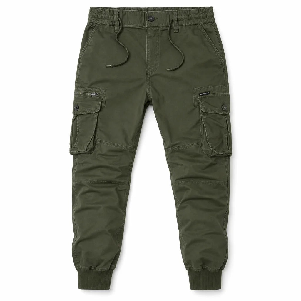 Bennett Tapered Cargo Joggers - Color:Green;Size:28