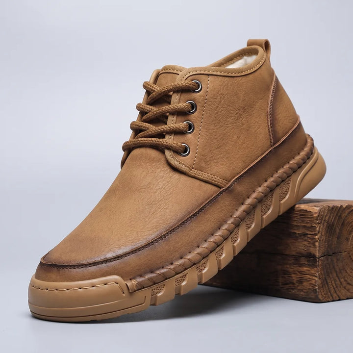 Bingham Leather Chukka Boots - Color:Brown;Size:38