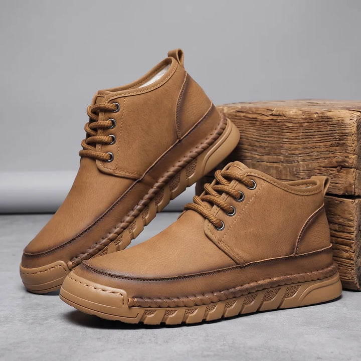 Men's Brown Davidson Miles Leather Sneakers (Copy)