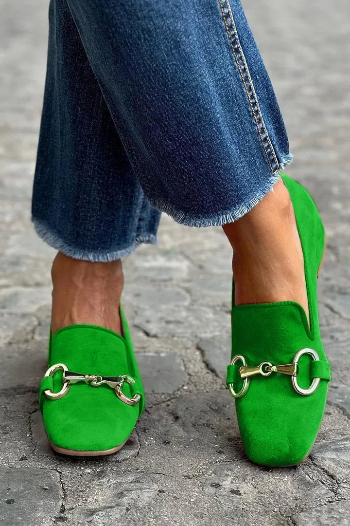 Bloom | Women's Fluorescent Loafers - Color:Green;Size:35