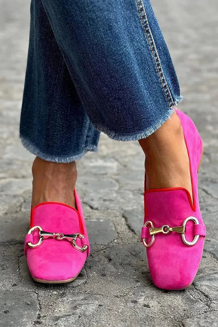 Bloom | Women's Fluorescent Loafers - Color:Pink;Size:35