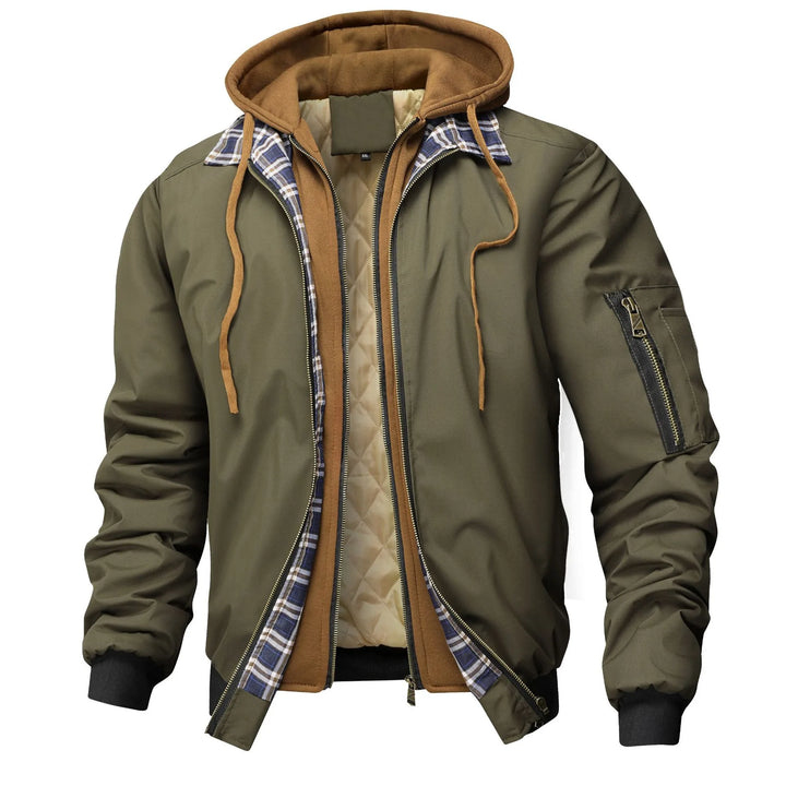 Bradley | Quilted Hooded Jacket - Green
