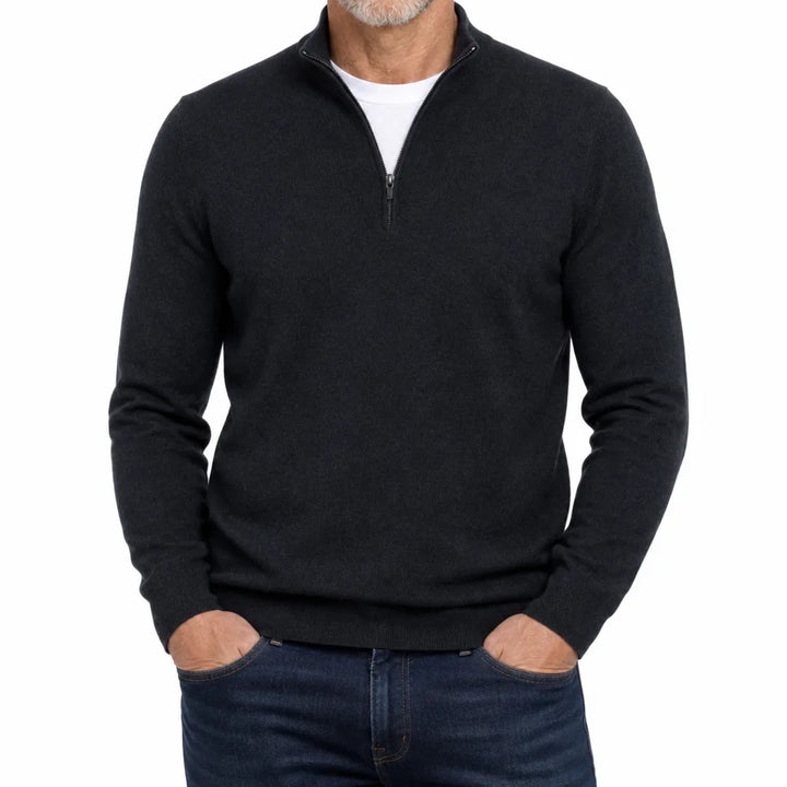 Brantley | Mens Fall V-Neck Sweater - Color:Black;Size:XS