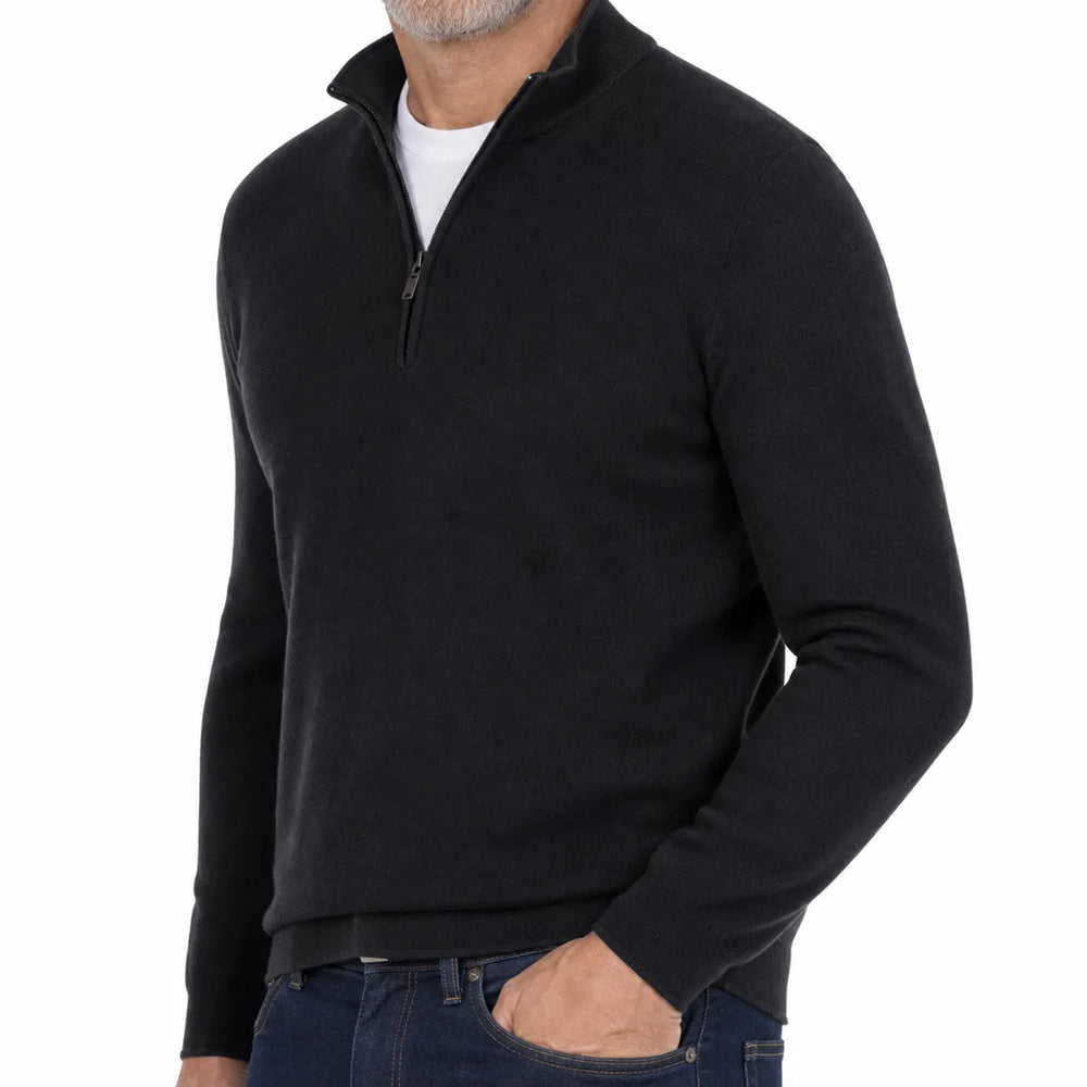 Men's Black Pinkerton Zip Turtleneck Sweater