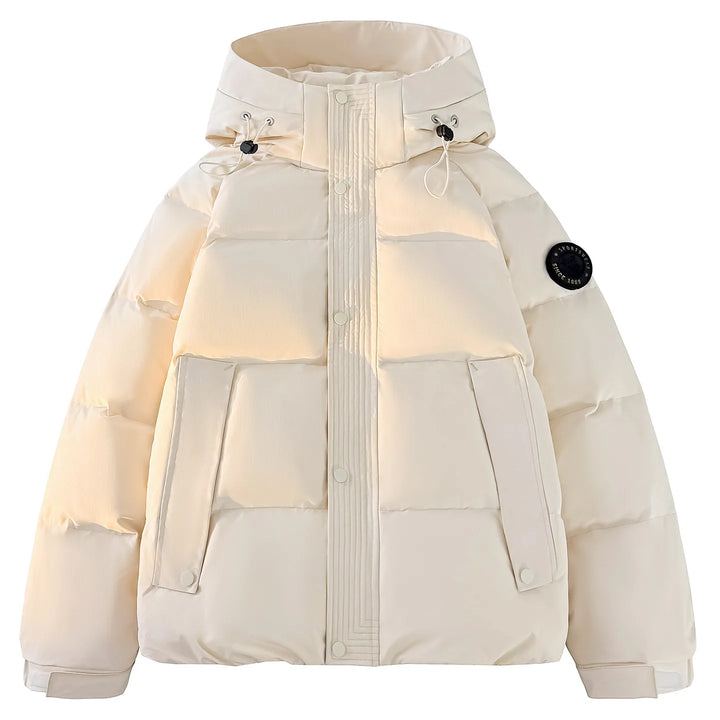 Bronson | Men's Winter Hooded Puffer Jacket - White