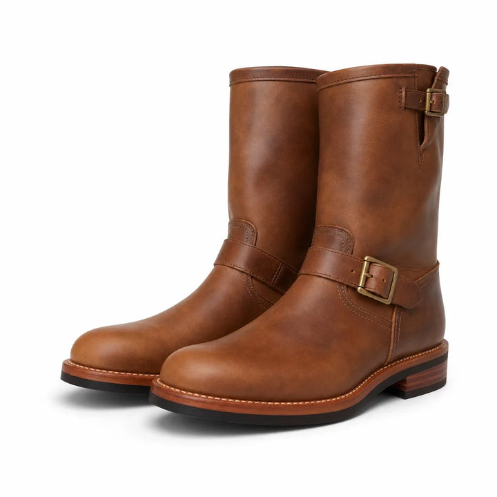 Brooks Mid-Calf Boots - Color:Brown;Size:38