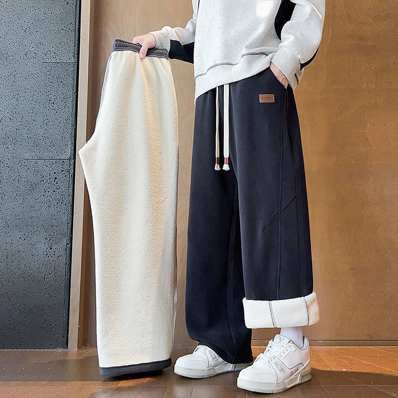 Caleb | Men's Comfort Fleece Sweatpants  - Color:Dark Blue;Size:S