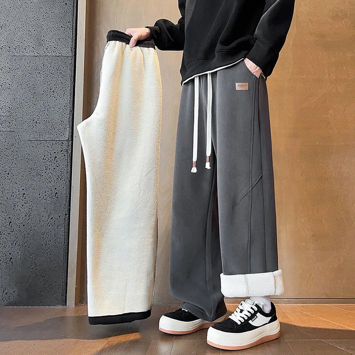 Caleb | Men's Comfort Fleece Sweatpants  - Color:Gray;Size:S