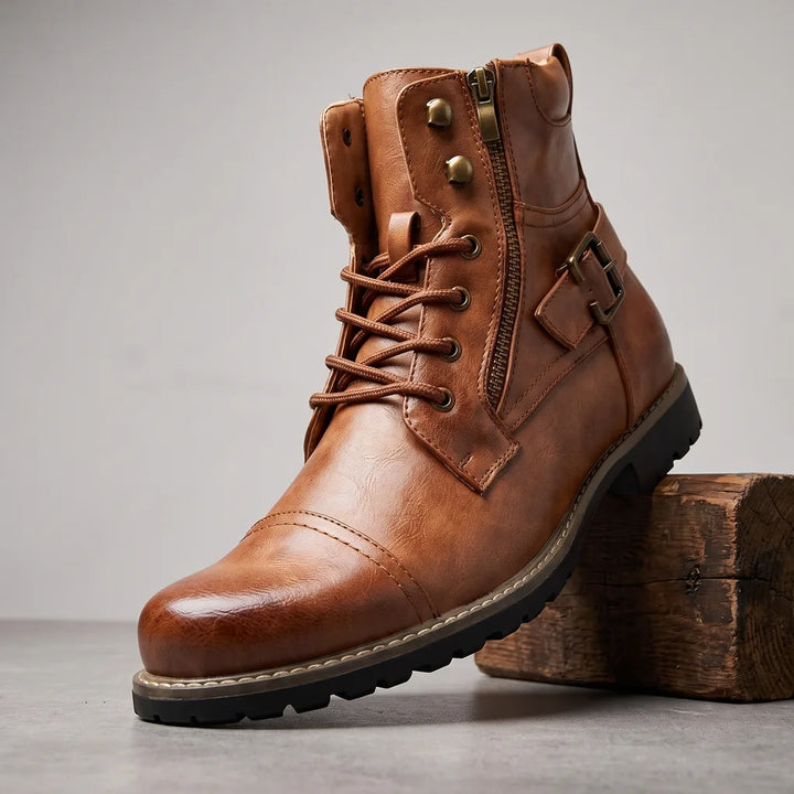 Callum | Mens Fall Work Boots - Color:Light Brown;Size:38