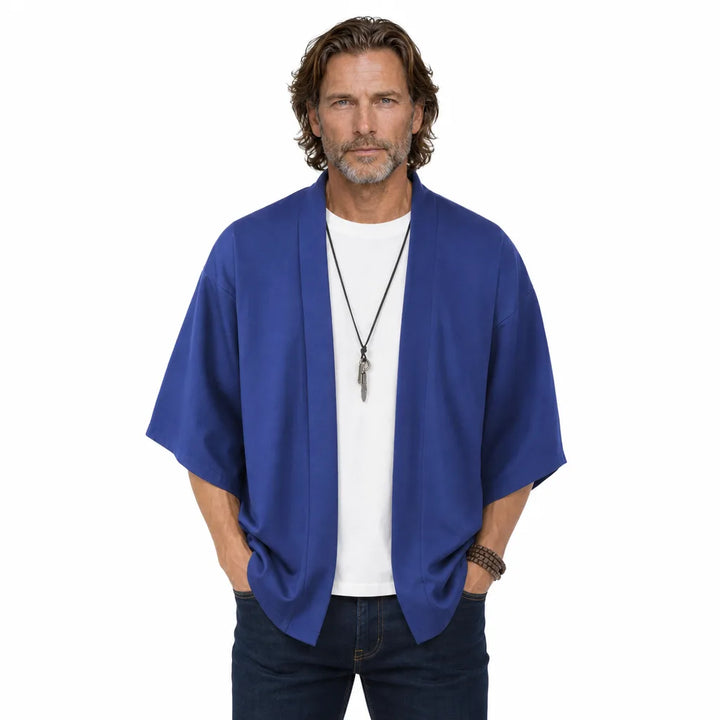 Men's Blue Fenton Lightweight Sun Cardigan