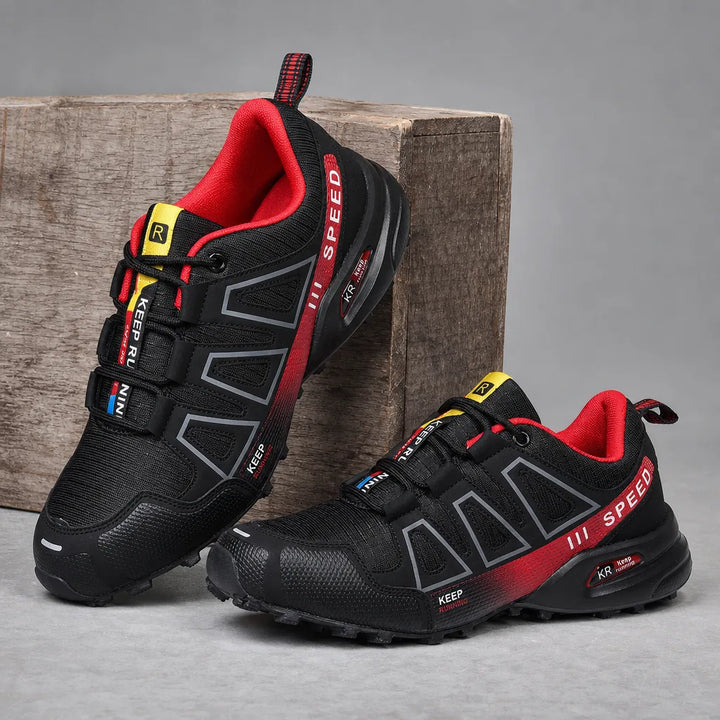 Women's Black / Red Freya Trail Running Sneakers
