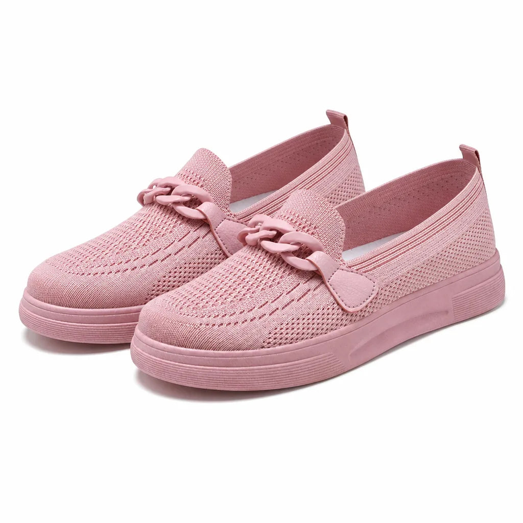 Women's Pink Emerson Knit Slip-Ons