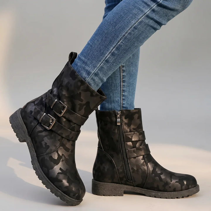 Caroline | Women's Orthopedic Buckle Boots - Color:Black;Size:36