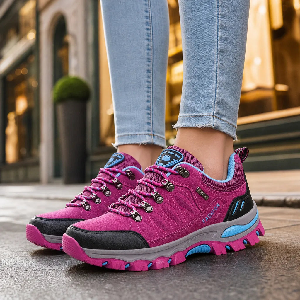 Carrington Waterproof Hiking Sneakers - Color:Pink;Size:35