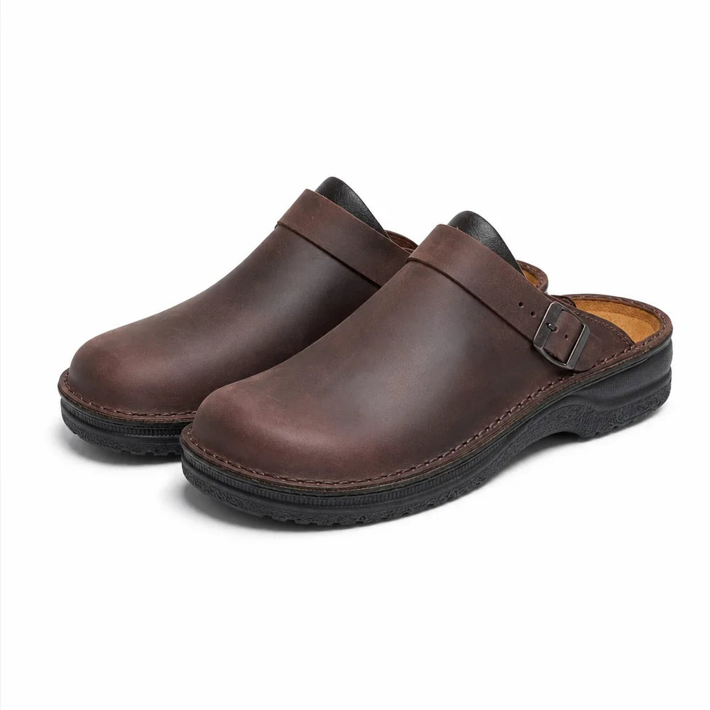 Men's Brown Westbrook Platform Wedge Mules