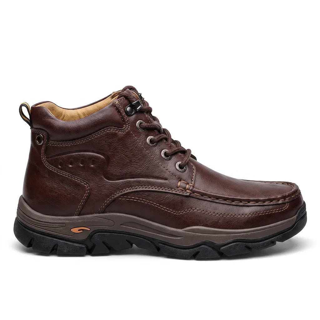 Men's Brown Porter Leather Walking Derbies