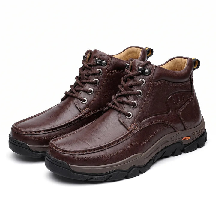 Men's Brown Porter Leather Walking Derbies