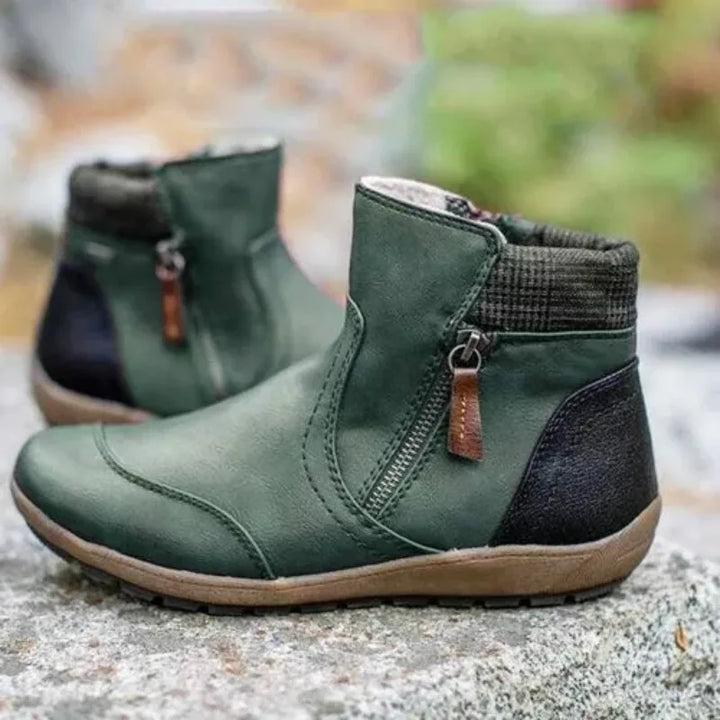 Cheyenne | Women's Orthopedic Boots  - Color:Green;Size:36