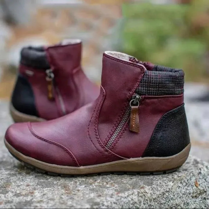 Cheyenne | Women's Orthopedic Boots  - Color:Red;Size:36