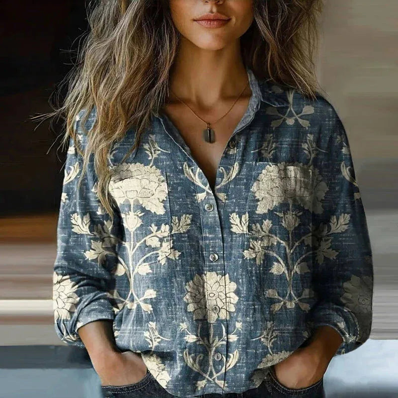Clara | Women's Floral Cardigan Blouse - Size:XS;Color:Variant 4