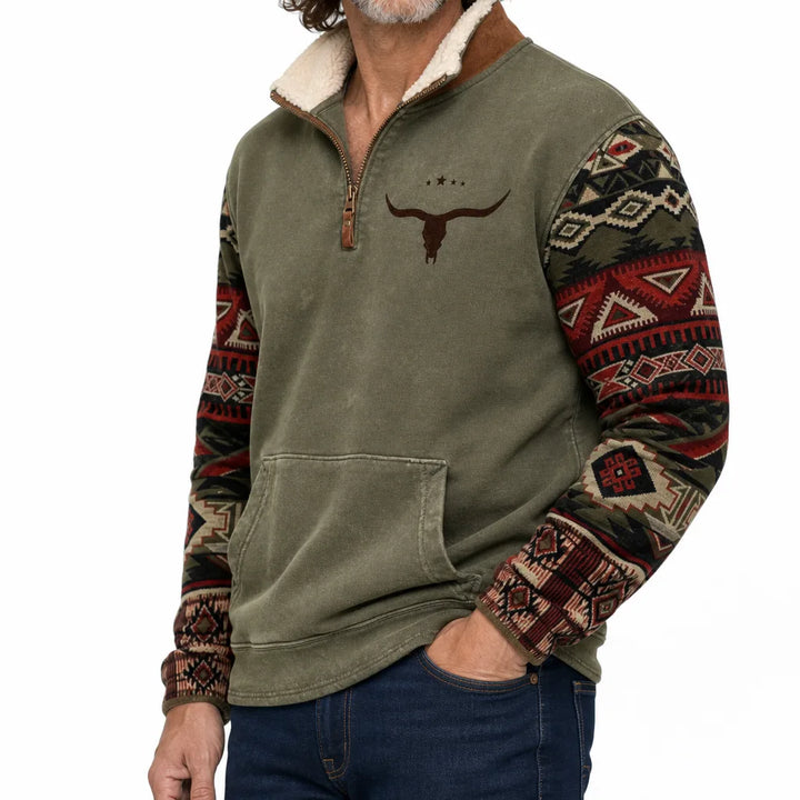 Men's M Style Ryder Half Zip Printed Jacket