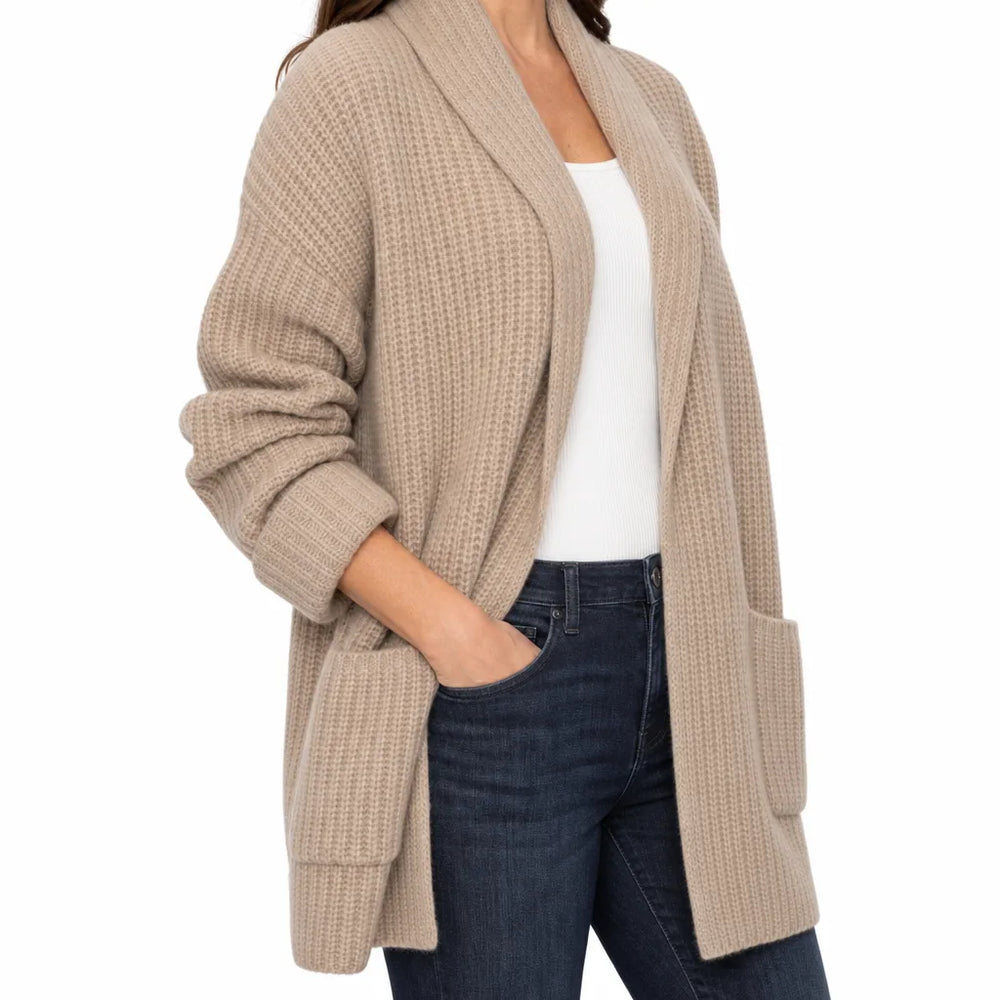 Women's Gray Arthur Longline Knit Cardigan
