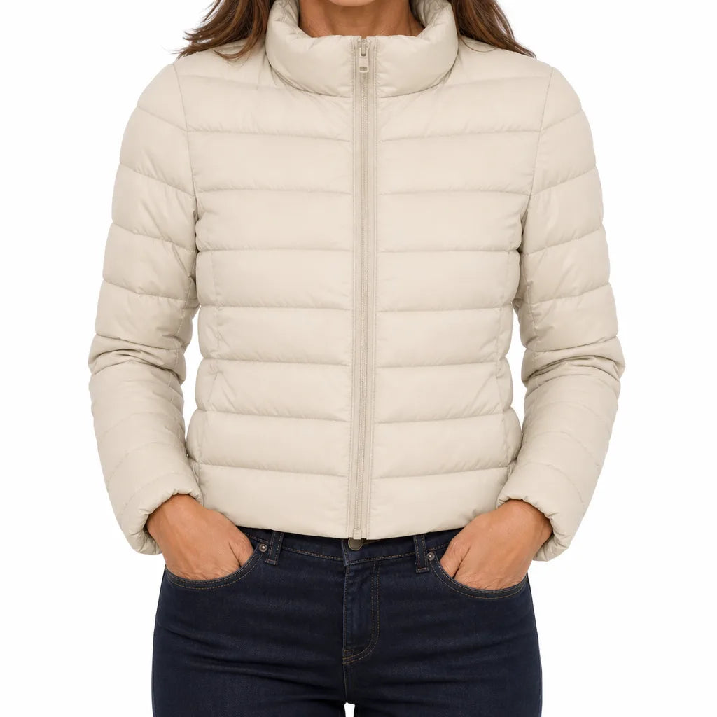 Cora | Quilted Jacket - Color:White;Size:S