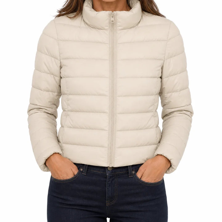 Cora | Quilted Jacket - Color:White;Size:S