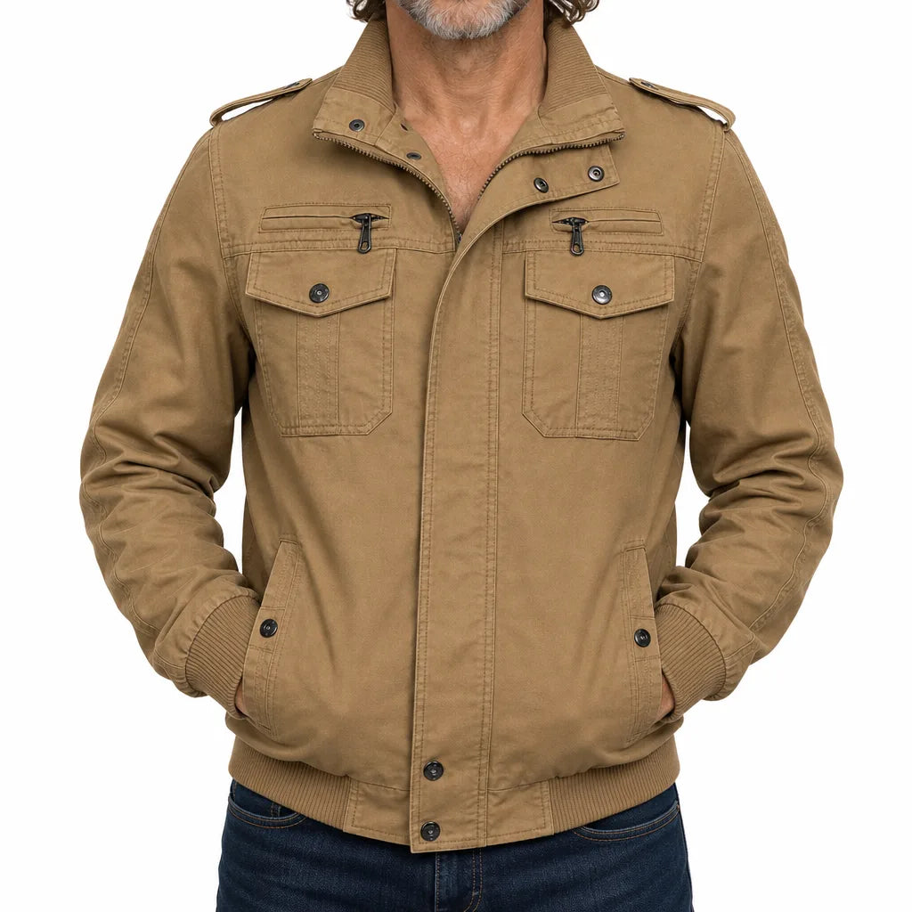 Corbin Barn Jacket - Color:Beige;Size:S