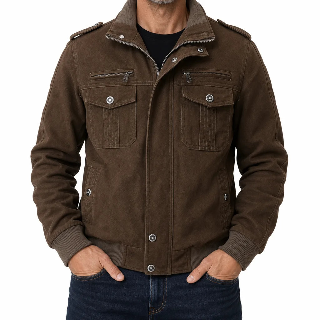 Corbin Barn Jacket - Color:Brown;Size:S