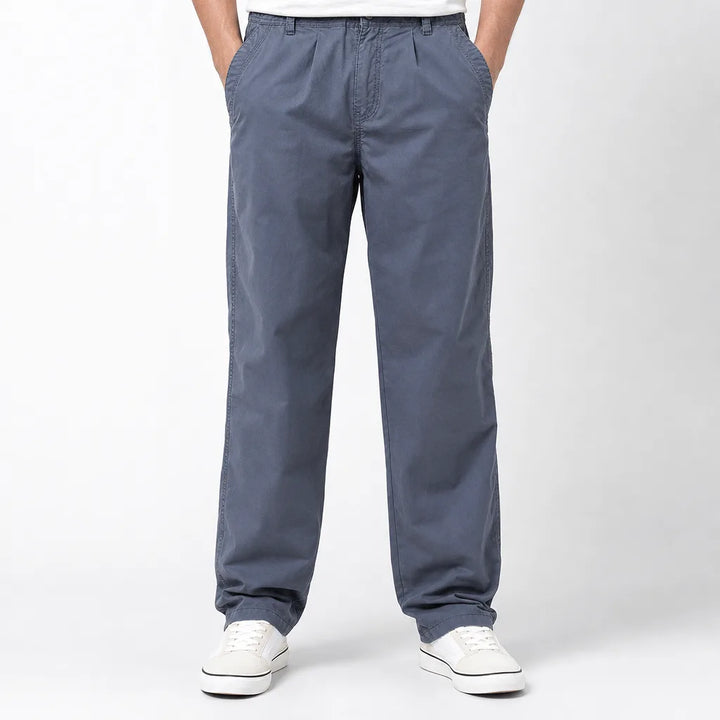 Corbin | Men's Fall Cotton Straight leg Chino Pants  - Color:Gray;Size:S