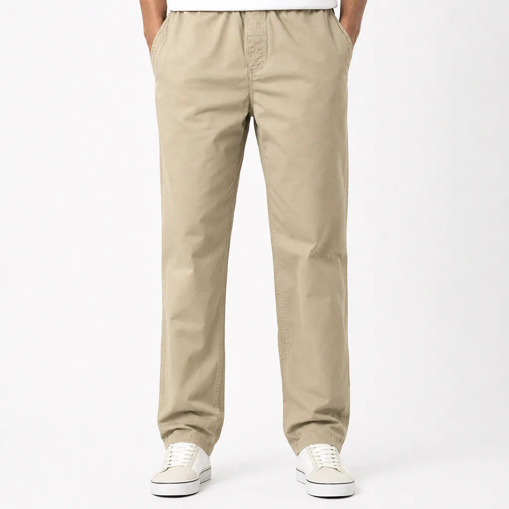 Corbin | Men's Fall Cotton Straight leg Chino Pants  - Color:Yellow;Size:S