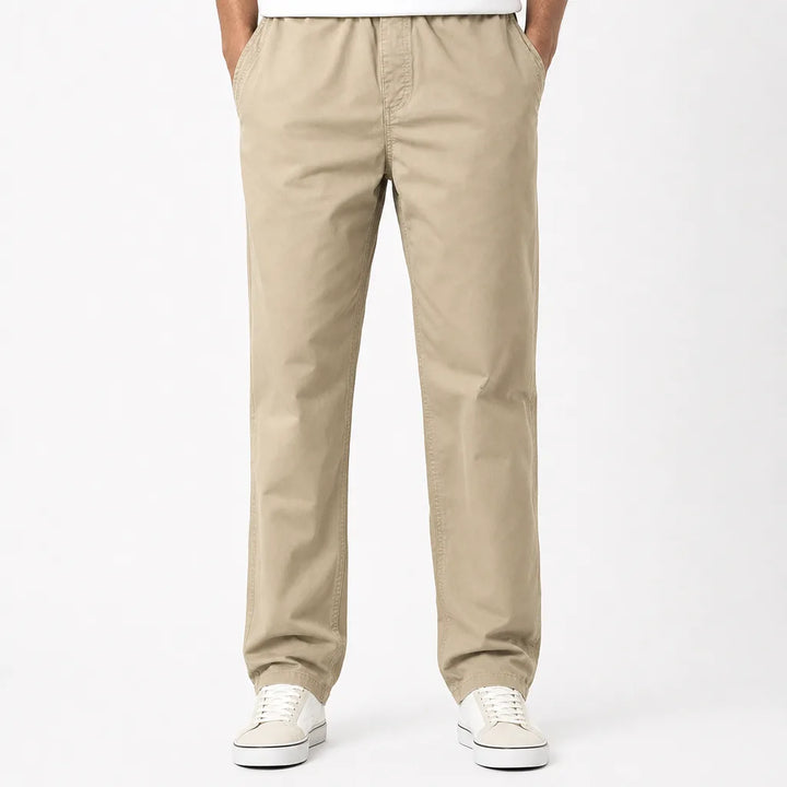 Corbin | Men's Fall Cotton Straight leg Chino Pants  - Color:Yellow;Size:S