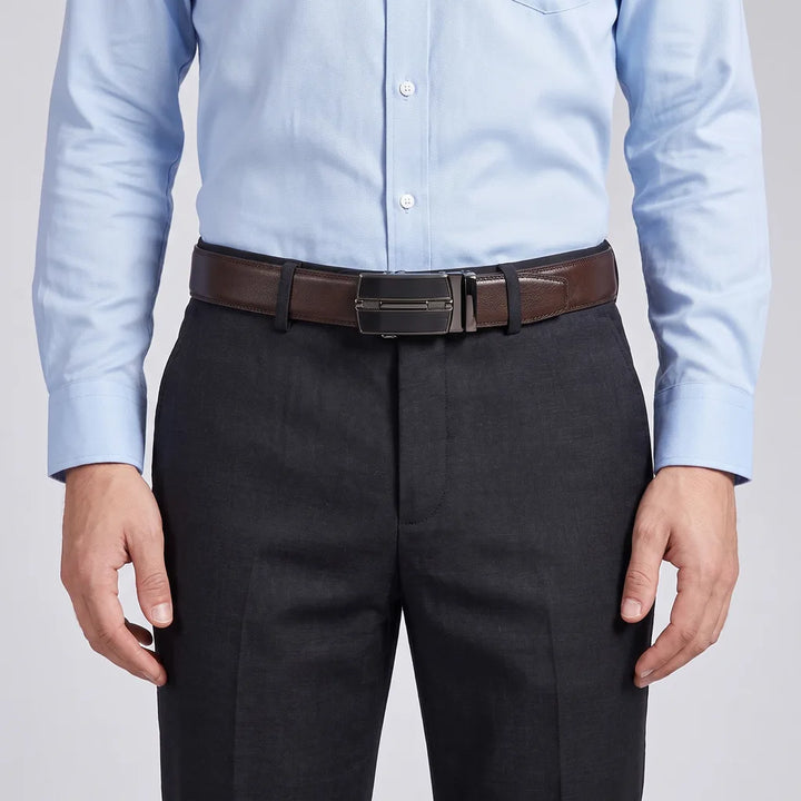 Men's Brown Juliet Leather Ratchet Belt