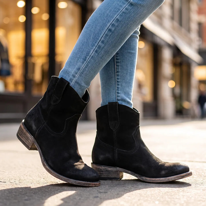 Cordelia | Western Cowboy Boots - Color:Black;Size:35