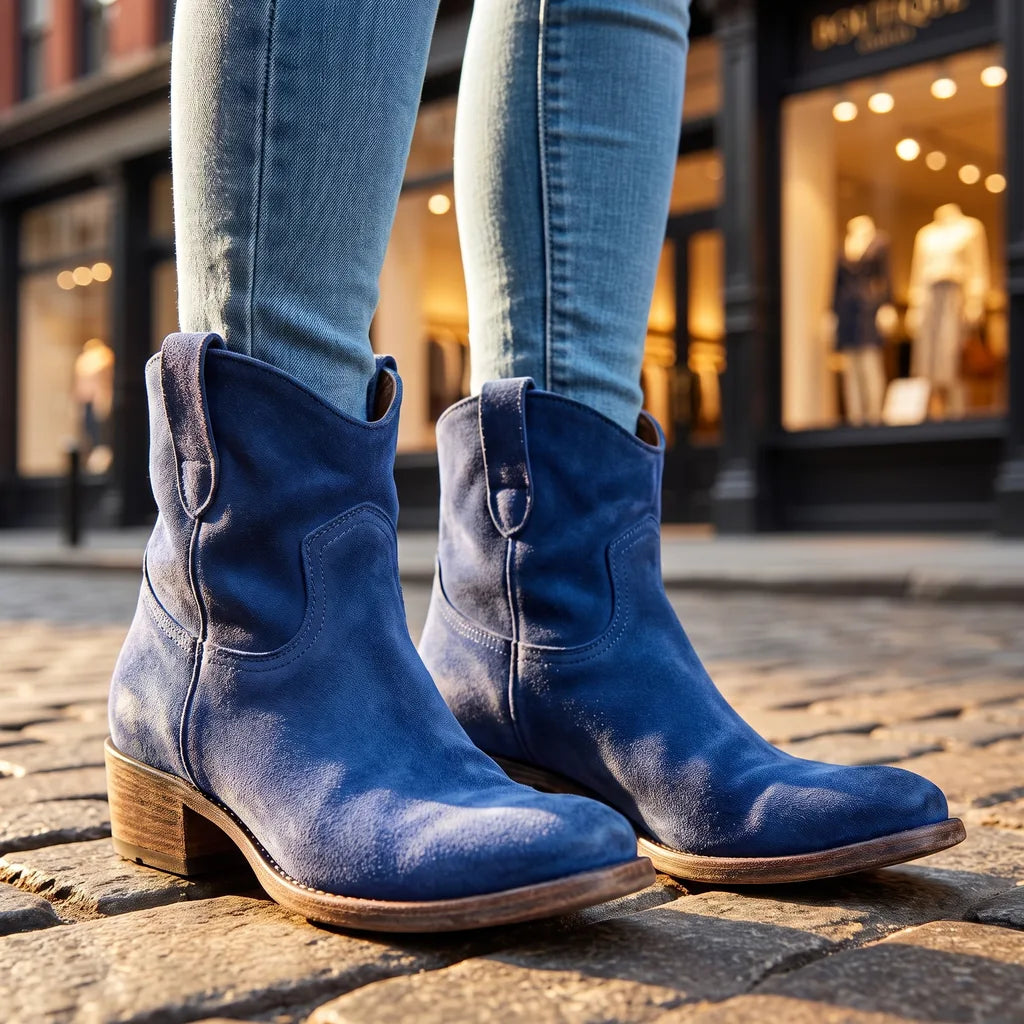 Cordelia | Western Cowboy Boots - Color:Blue;Size:35