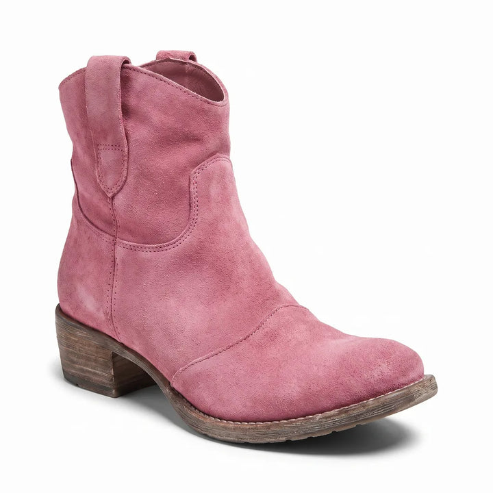 Women's Purple Pink Barlow Round Toe Boots